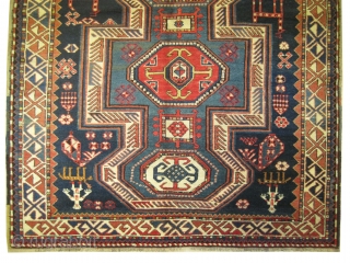 	

 Kazak Ordutch Caucasian circa 1895 antique. Collector's item. Size: 265 x 150 (cm) 8' 8" x 4' 11"  carpet ID:K-3529
Ordutch design, good condition, high pile, vegetable dyes, the black color  ...