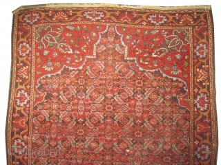 


Farahan-Sarouk Persian knotted circa in 1910 antique, collector's item, 143 x 105 (cm) 4' 8" x 3' 5"  carpet ID: K-5101
The black knots are oxidized, the knots are hand spun lamb  ...