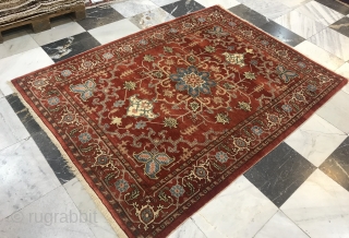 Rug# 7001, A vintage and rare Azarbayejan-Tabriz Ghalicheh, circa 1950, beautiful handspun wool pile and natural vegetable dyes, in immaculate condition, signed Vosooghi, 
size; 203x150 cm

for inquiries in regards to rug info  ...