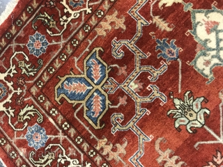 Rug# 7001, A vintage and rare Azarbayejan-Tabriz Ghalicheh, circa 1950, beautiful handspun wool pile and natural vegetable dyes, in immaculate condition, signed Vosooghi, 
size; 203x150 cm

for inquiries in regards to rug info  ...