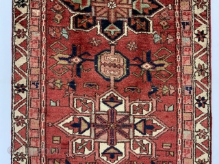 Rug# 10234, Karajeh- Heriz, c.1940, immaculate condition, cottage weave, Eastern Azerbaijan region, Persia, size 300x90 cm.
international freight can be arranged. 
inq: +61412378798           