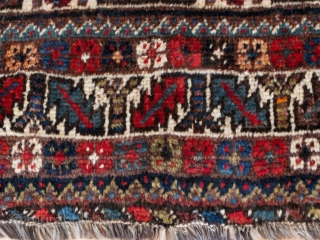 Rug no. 504: Early 20th.C Nomadic Qashqai, circa 1920, all wool, size:199x135 cm. Sourced in Shiraz, Iran, cleaned and restored on the edges. Southern Persia.
It can be shipped to anywhere in the  ...