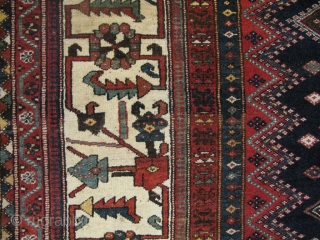 Antique Bakhtiar Gallery carpet( unknown clan) ,mid to third quarter of 19th century, natural vegetable dyes, symmetrical knots, in excellent condition for it's age. size; 345x190 cm      