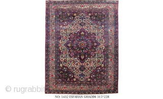 Rug no: 1432, Antique Isfehan, 100% vegetable dyes, circa 1900, restored and cleaned, beautiful colours, unique piece, collectable, size: 315x228 cm
It can be shipped to anywhere in the world (shipping & insurance  ...