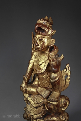 Sculpture of a Nat,
Burma

The cult of the nats is one of the important religious currents in Burma.
Pre-dating Buddhism, but also having developed through it, as this sculpture shows, the cults dedicated to  ...