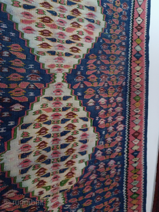 Antique vegetable color dye Senneh kelim
72*108 cm
Free FedEx shipping from Turkey
please contact e at irajalvanian13@gmail.com for more details               
