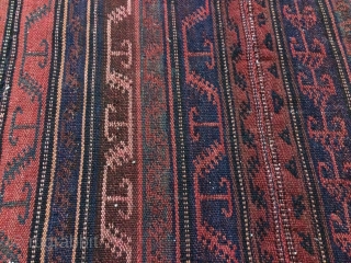 Antique Kurdish jajim from Bidjar-Iran.
size: 130*195
One of a kind piece specially for collectors and decorative purposes.
contact for more images.              