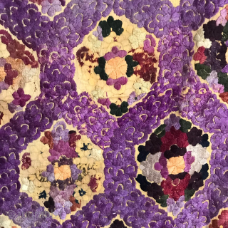 A RICHLY DECORATED SILK PANEL, RABAT; early XIX-late XVIII CENTURY
This Rabat old embroidered chest cover was made in Morocco using a specific design of a range of brightly colored floss stitch to  ...