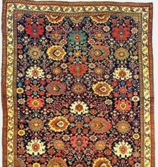 An important N.W. Persian carpet, measuring 9.6 x 23.3 feet (2.90x7.10m). Woven near the end of the Zand or beginning of the Qajar Dynastic periods, ca 1775-1800. Of the same heritage and  ...