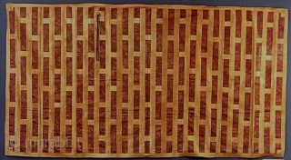 Exhibited at the Norton Museum of Art in West Palm Beach in 2013, this rare c1800 Japanese kesa for a high ranking Buddhist priest, 42 x 80 inches (107 x 152 cm).  ...