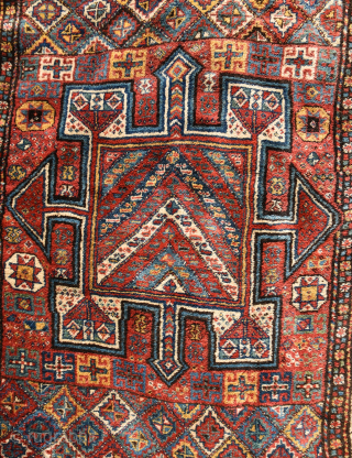 Anyone looking for a good Khorassan Kordi "watertank" rug? Early 20th century, good colors & full pile, 225x155 cm. Nice irregular shape, but it lies flat if put on a carpet underlay.  ...