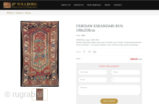 Bakhtiari. Strange & rare enough. Ex J.P. Willborg (published). See attached a screenshot of the original offer by J.P. Willborg. In case anyone interested missed it - this is a 2nd chance  ...