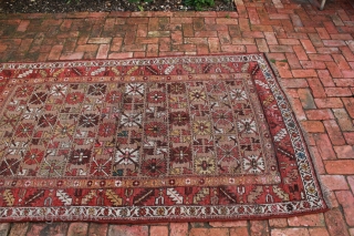 This is a Caucasian (Azerbaijan) rug that shows elements of Cheleberd, Talish, Gendje, Kasak and Karagashli and is circa mid 19th century.  I am sorry but I cannot attribute this rug  ...