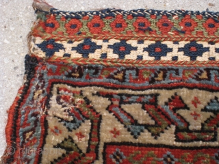 A Fine Q'ashqa'i Bagface, late 19th Century, 2' 0" x 2' 0", in need of minor attention.  Great wool and color.           