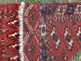 Sweet Tekke chuval in good condition. Great saturated colors. Inexpensive! 43” X 25”                    