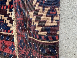 SOLD!! Baluch: heavy glistening wool. Thick pile. 50”x31” $375                        