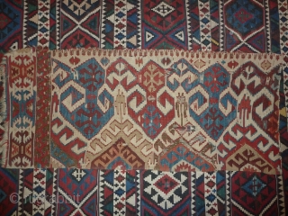 Roughly a quarter of an anatolian kilim                          