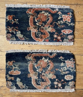 Rare pair of Tibetan bolster covers aprox. 65 x 35 cm; 26 x 14 inch                  