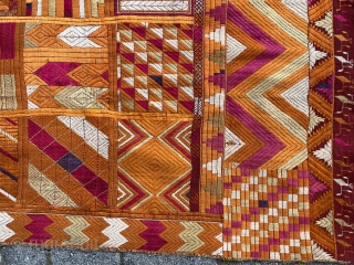 Great Phulkari, like a sampler with all the classic motives                       