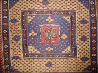 Very handsome antique cicim/zili with good colours including an aubergine, west Anatolia Fethiye? Canakkale? according to a Turkish author, good condition, handy size, 185 x 123 cm, 6 x 4 ft.  