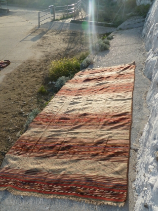 Flatwoven rug from northern afghanistan, very nice colours,                         
