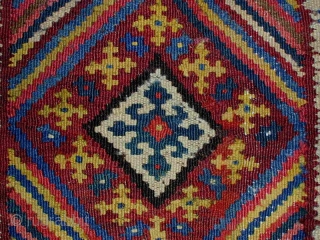 Luri/Bakhtiari Kilim Bag(opened), ca.1900, 50x80cm, all good and clear colors, happy tribal item...                    