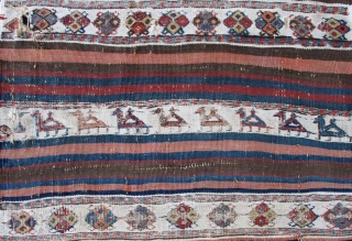 Luri Sumak Bag,60x110cm,finely woven,lovely drawn,brightly colored.Old,real and beautiful.                         