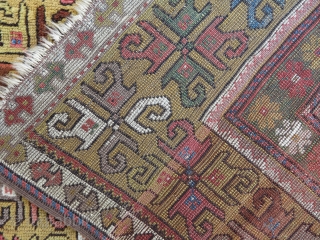  West Anatolian village rug (probably Melas), second half 19th century, 122x195cm. Cool & Unusual!                  