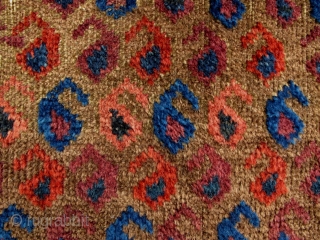 Timuri Baluch Prayer Rug,95x110cm,late 19th century,very unusual design,great colors,fine weave.FUN!!!                       