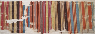 Early Cappadocian Kilim Fragment,70x230cm,mounted on linen.                           