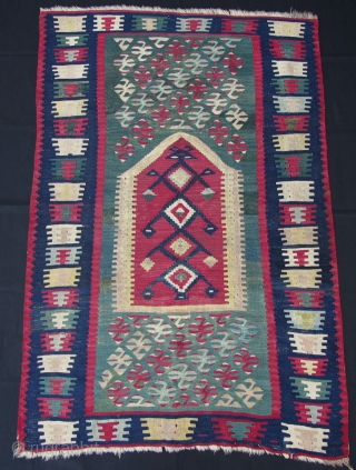 Thracian Prayer Kilim,ca.1870-80,97x145cm,beauty and rarity.                            