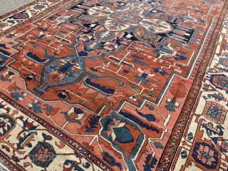 Antique persian rug Serapi 10x13.6                            