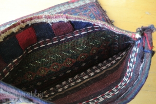 Baluch bag with the back.
In very good condition. Thick pile.
Size: 17 x 16 1/2"                   