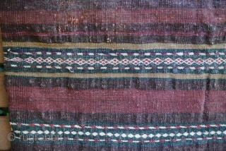 Baluch bag with the back.
In very good condition. Thick pile.
Size: 17 x 16 1/2"                   