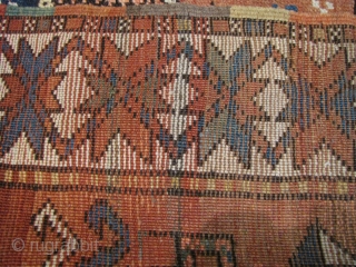 kazak, turn of the century, 105 x 175cm, 3'5" x 5'9"                      
