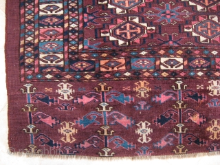 19th c. tekke chuval 83x120cm I believe one dye may be analine                     