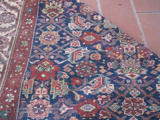 Stunning runner fron Arak area, (probably Ferahan). Very fine knotted and great graphic. Very soft wool, good colors. size: m. 5.30 x m. 0.97  sold       
