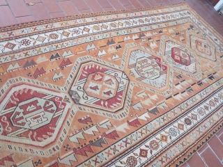 Antique Caucasian Shirvan, soft colors and good condition. size cm 274x127                      