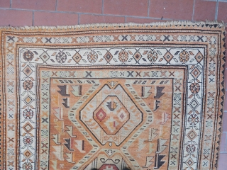 Antique Caucasian Shirvan, soft colors and good condition. size cm 274x127                      