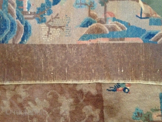 Antique chinese carpet in mint condition. size cm. 356 x cm. 284                     