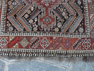 Antique LORY in good condition, not full pile but
all original sizes and ends, no holes or restors.
Maybe a nomadic KHAMSEH-Fars.
Wool on wool foundations. 
More pictures on request.  TY for your attention.
  ...