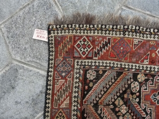 Antique LORY in good condition, not full pile but
all original sizes and ends, no holes or restors.
Maybe a nomadic KHAMSEH-Fars.
Wool on wool foundations. 
More pictures on request.  TY for your attention.
  ...