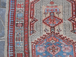 191 x 105 cm.
Antique persian SARAAB-Azerbaijan-Iran

Very good condition. Only one selvedge has not in good condition: all the carpet
is in very good pile and has not problem. More info or pictures on  ...