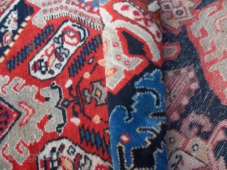 149 X 112 AND 150 X 112.
ANTIQUE PAIR OF CAUCASUS KARABAGH IN VERY, VERY GOOD CONDITION.
ALL WOOL = NO RESTORS, REPILS OR DAMAGES FOR THESE CARPETS.
OTHER INFO OR PHOTOS OF THEM ON  ...