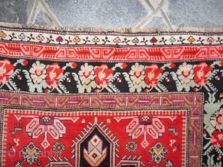 387 x 125 cm  Antique Karabagh Caucasus runner.
In very-very good condition, full pile and not
problems for this carpet. 
More pictures on request. Thanks for your at-
tentio to my carpets' inventory.
All the  ...