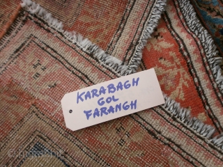 575 x 110 cm Original ancien KARABAGH Caucasus in 
perfect condition. All wool. Fastened colors and
shiny wool for this antique runner. 
Original gol-farangh design.  
More info  and photos without problems.
Greetings  ...