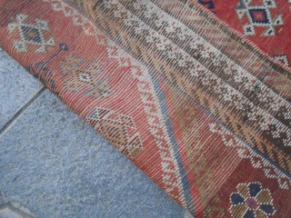 Oriental carpet Lory ancien with size cm. 221 x 131 cm
Good condition. Some old repairs. Original piece from
region of FARS. All wool and natural dyes.
Please ask for more info, photos oder query.
WARM  ...