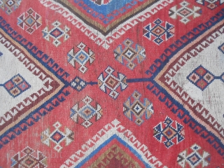 Oriental carpet Lory ancien with size cm. 221 x 131 cm
Good condition. Some old repairs. Original piece from
region of FARS. All wool and natural dyes.
Please ask for more info, photos oder query.
WARM  ...