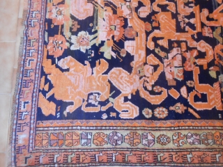 225 x 160  cm.
Anntique Karabagh Caucasus carpet, gol-farangh pattern.
In excellent condition.  Naturql dyes.
Antico Caucaso Karabagh dall'impianto Gol-Farangh (fiore straniero).
Il pezzo è in eccelse condizioni. Tutto a colori naturali.
Misure cm. 225  ...