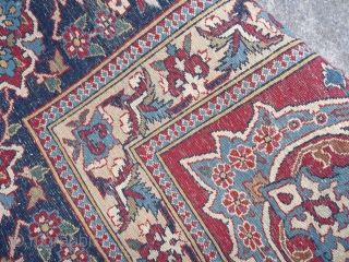 Exported from Iran before the 01.01.2015.this rug.
==================================================
Oriental carpet knotted very-very fine in PERSIA.
Perfect condition
Antique TUDESHK-NAIN, like a new Nain !
I think NAIN village of TUDESHK oder MAYBE ESPAHAN.
Beautiful design and very soft  ...